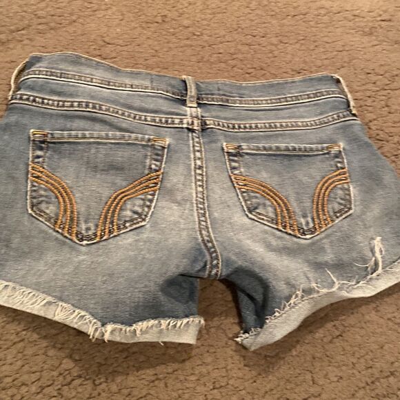 Hollister MIDI Short 4” inseam Jean Short Size 0 Size 24 - Picture 8 of 9